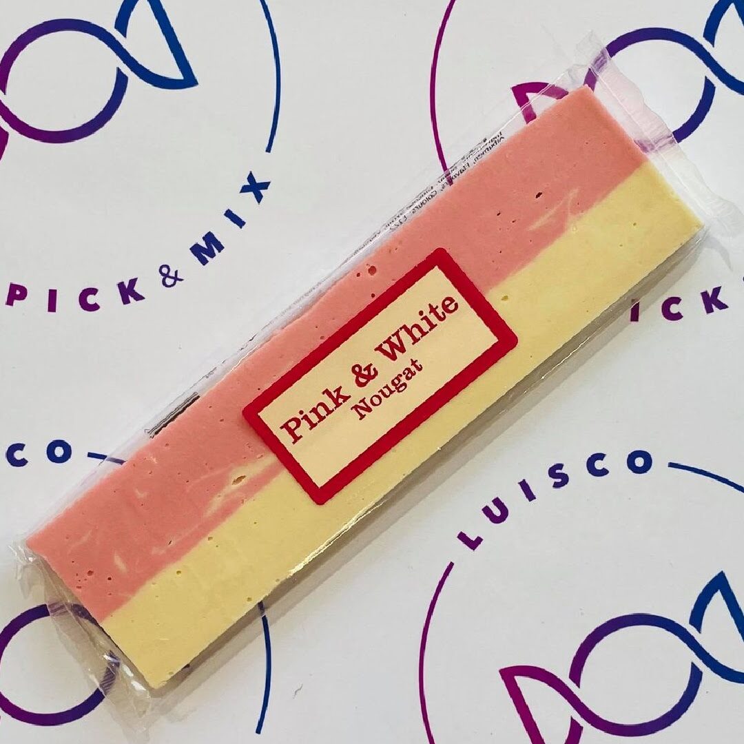 Pink & White Nougat Bar